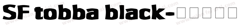 SF tobba black字体转换